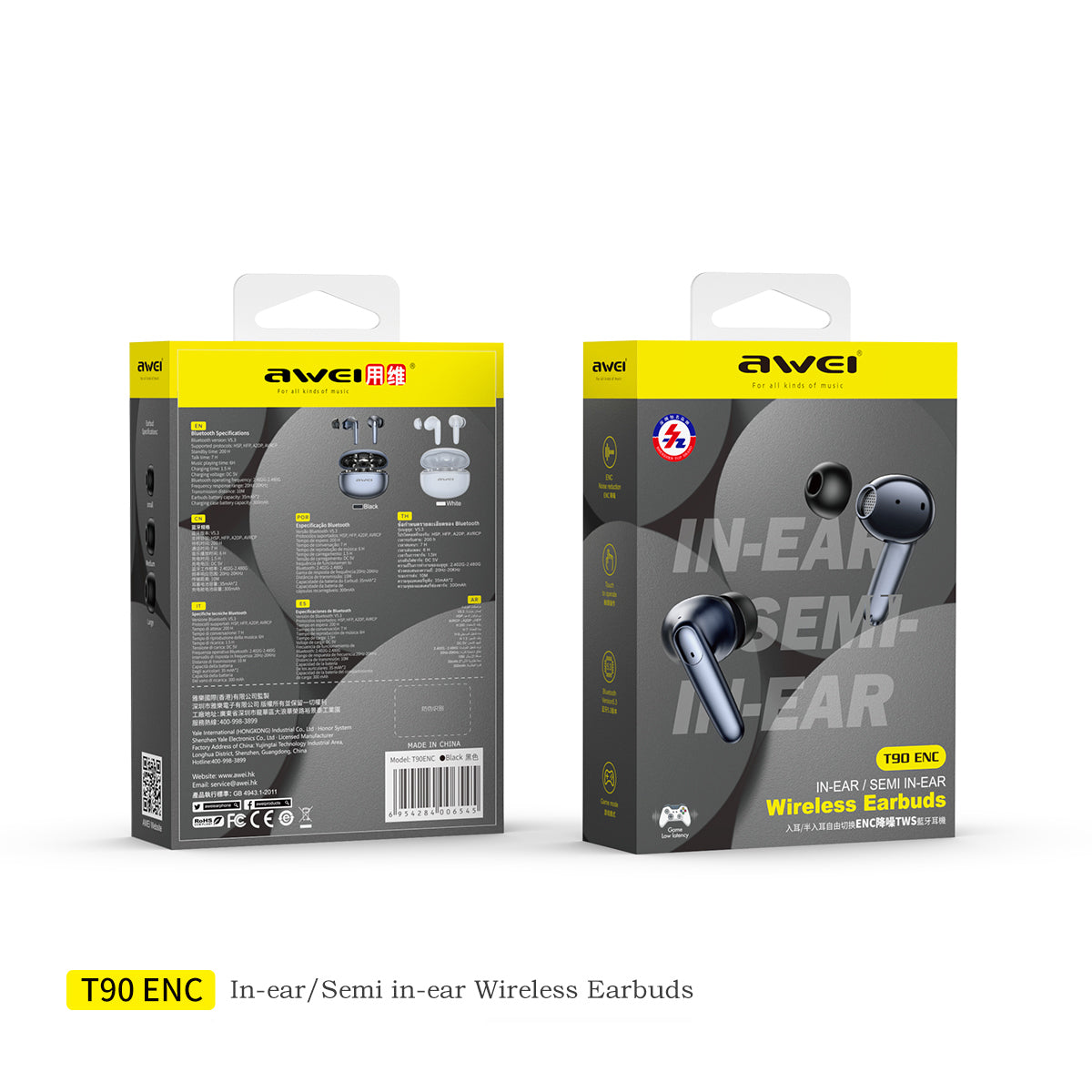 Auriculares Awei T87 con Bluetooth 5.3 Auriculares inalámbricos con Bluetooth