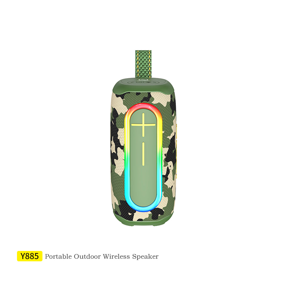 Altavoz Bluetooth Awei Y885 con barra de sonido LED intermitente, subwoofer portátil para interiores y exteriores