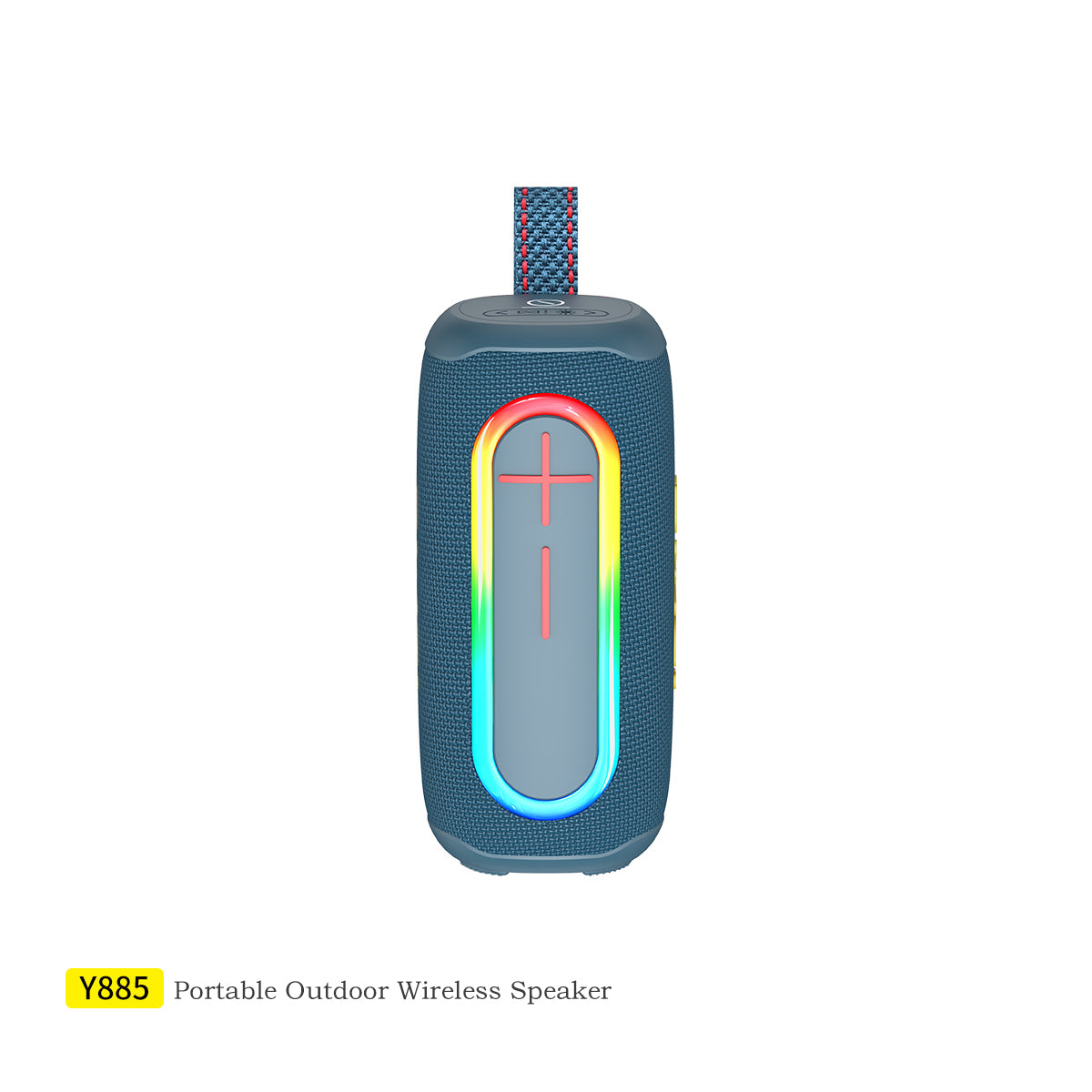 Altavoz Bluetooth Awei Y885 con barra de sonido LED intermitente, subwoofer portátil para interiores y exteriores