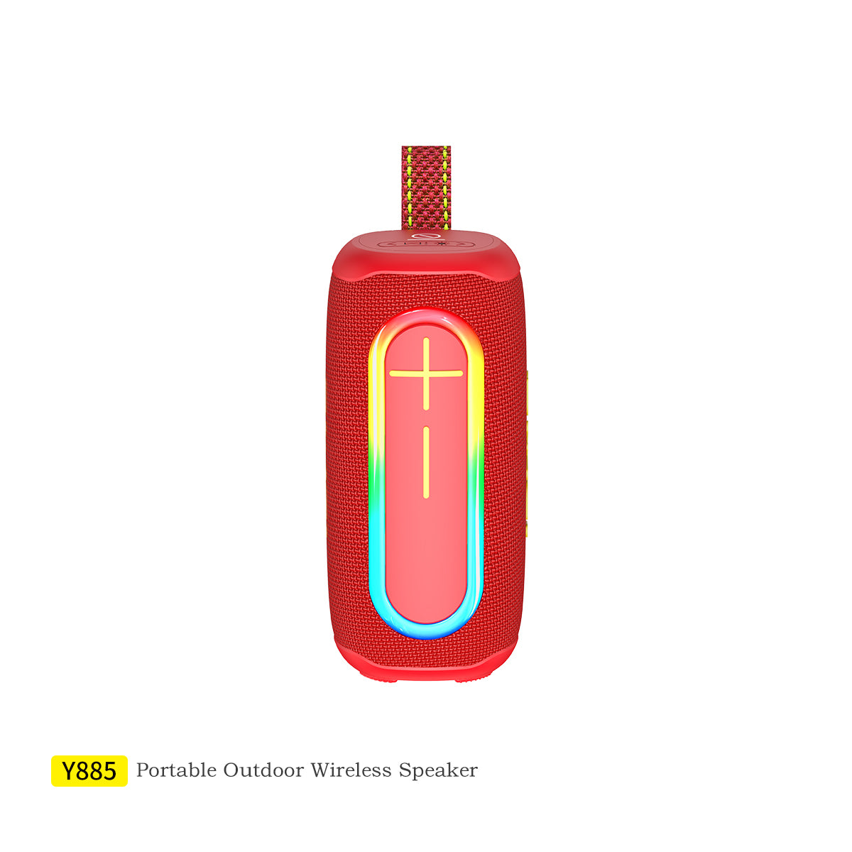 Altavoz Bluetooth Awei Y885 con barra de sonido LED intermitente, subwoofer portátil para interiores y exteriores