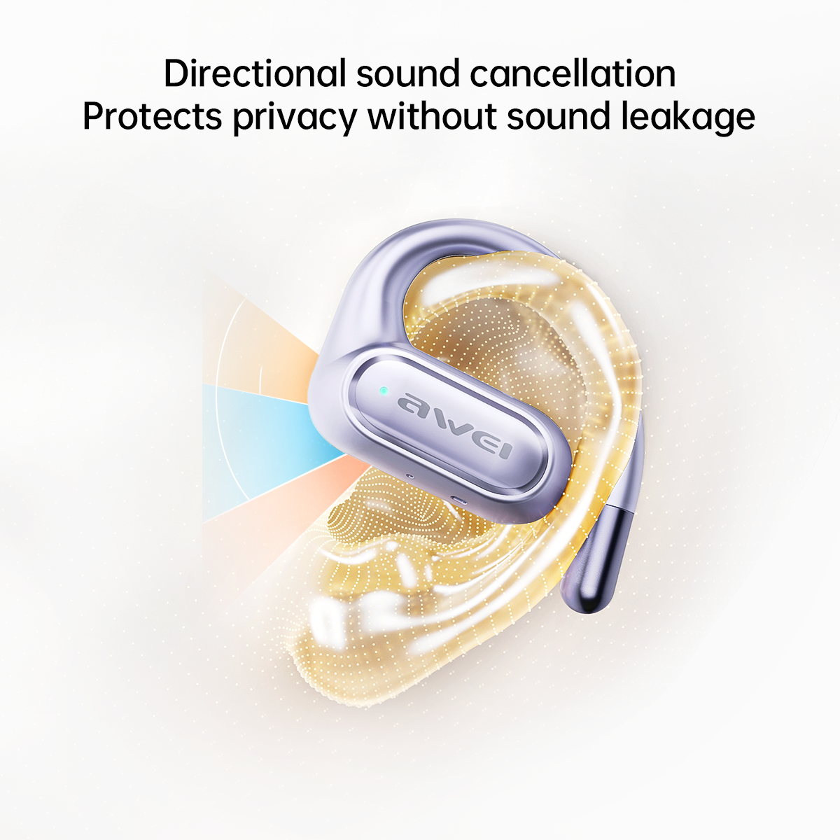 Auriculares deportivos inalámbricos estéreo de alta fidelidad con Bluetooth 5.3 y conducción aérea Awei T93