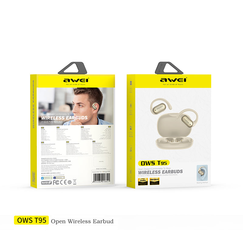 AWEI T95 Auriculares deportivos de gancho abierto