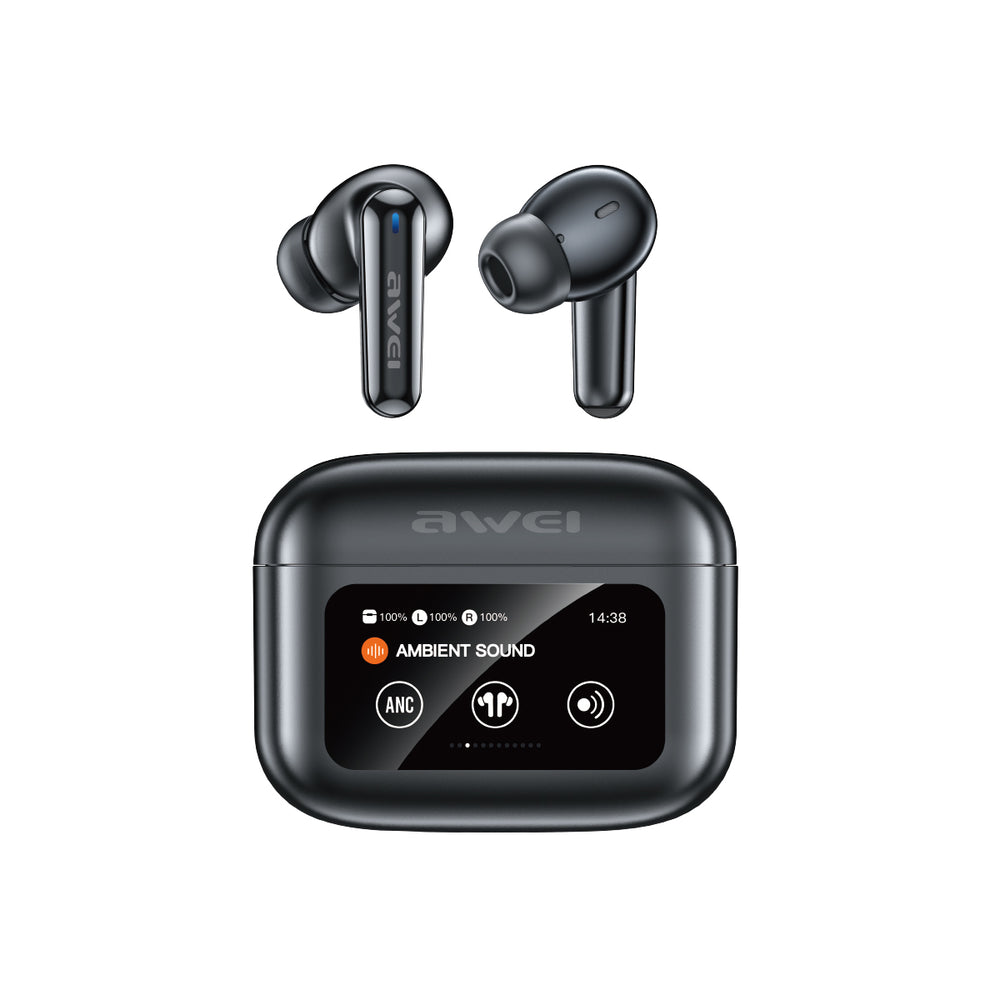 Auriculares Bluetooth con pantalla táctil a color AWEI T56ANC