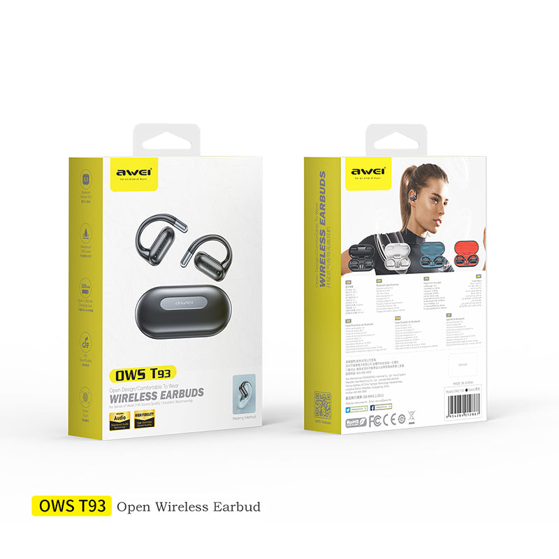 AWEI T95 Auriculares deportivos de gancho abierto