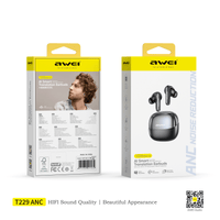 Auriculares Bluetooth Awei T220 ANC con IA y True Wireless