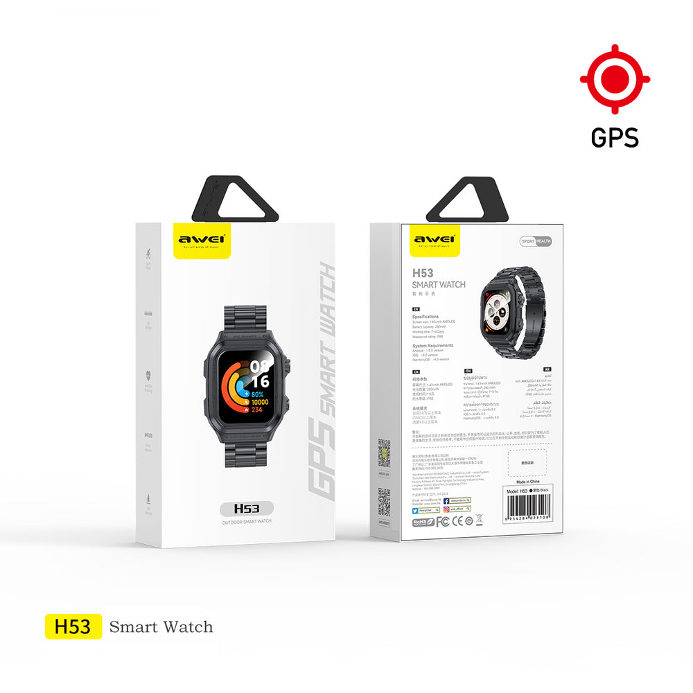Reloj inteligente deportivo Awei H53 GPS