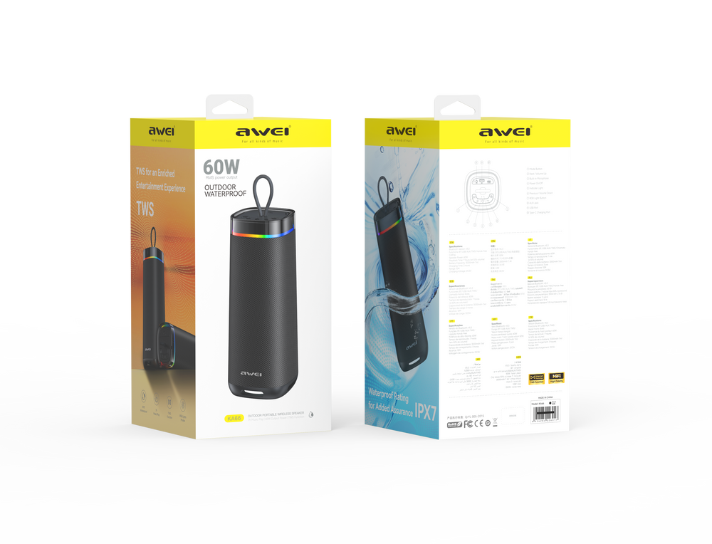 Altavoz Bluetooth portátil para exteriores Awei KA66