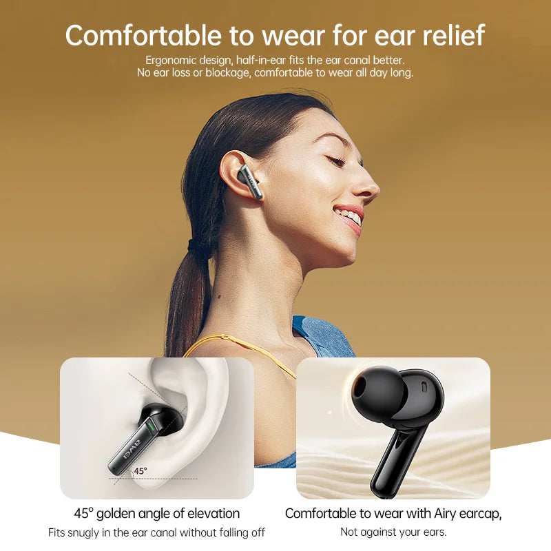 Auriculares inalámbricos AWEI T88 ANC con Bluetooth 5.3 y cancelación de ruido TWS