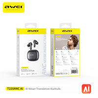 Auriculares Bluetooth Awei T220 ANC con IA y True Wireless