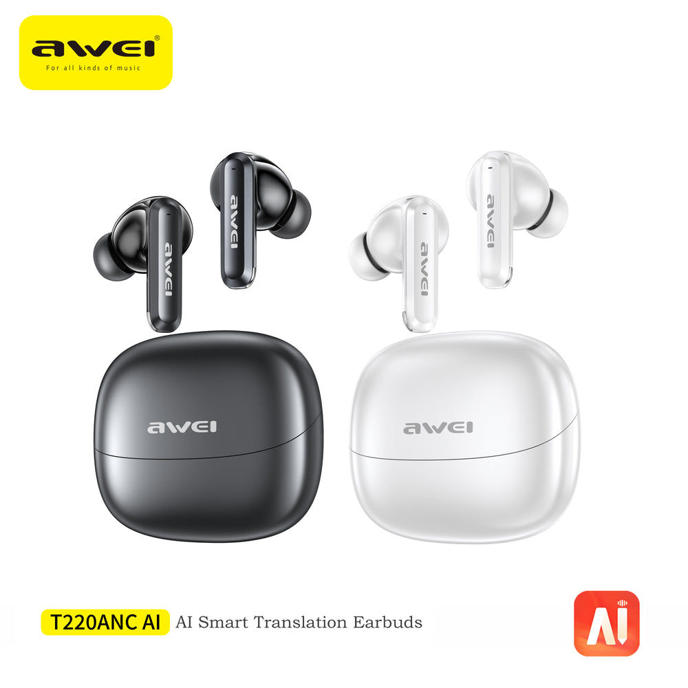 Auriculares Bluetooth Awei T220 ANC con IA y True Wireless