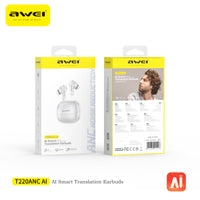 Auriculares Bluetooth Awei T220 ANC con IA y True Wireless