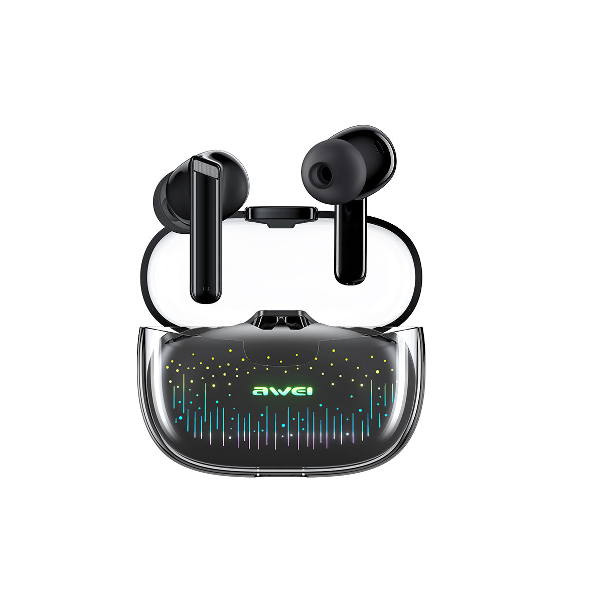 Auriculares inalámbricos Awei T52pro con Bluetooth 5.3 y luz de respiración colorida