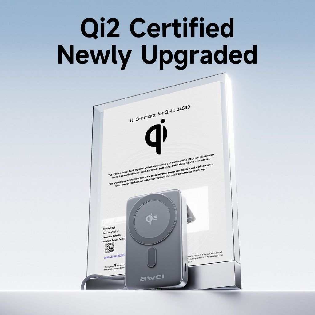 Awei Qi2 35W 10000mAh MagX Magnetic Power Bank